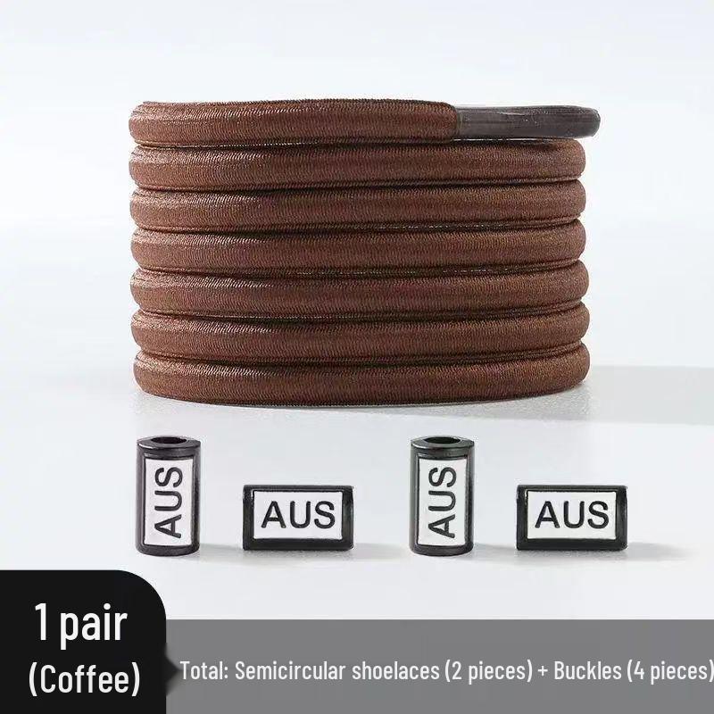 Elastische Schnürsenkel ohne Binden mit Metallschnalle - Einfache Faule Schnürsenkel AUS