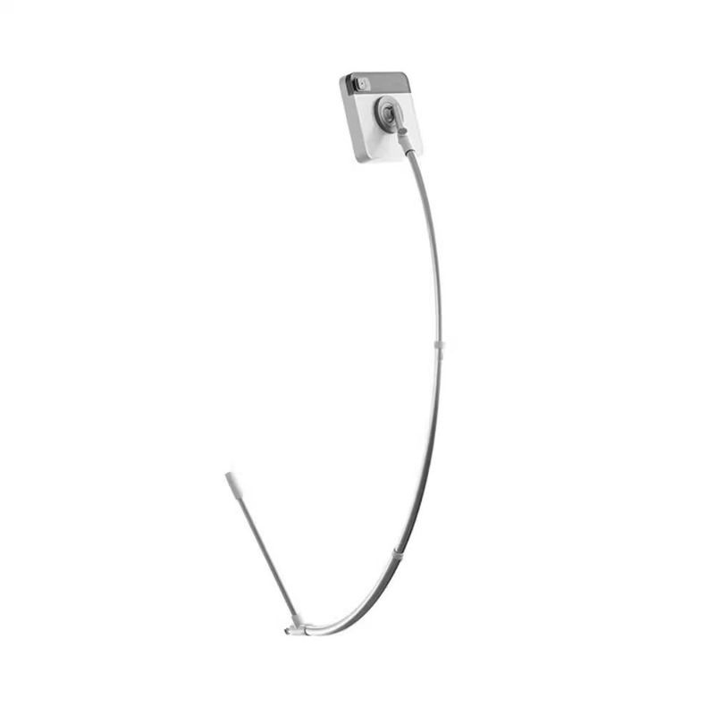Stainless Steel and PP Windows Cleaning Tool Gray Stretchable High-rise Window Cleaner Flexible Cleaning Arc Rod