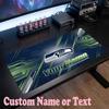 Seattle Seahawks Benutzerdefinierter Name Text Mauspade, Große Schreibtisch-Mausmatte Personalisierte Home-Office-Geschenk