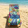 Cartoon S-Stitch-ES Cute Towel For Outdoor Camping Beach Towel Super Absorbent Quick-Drying Summer Towel