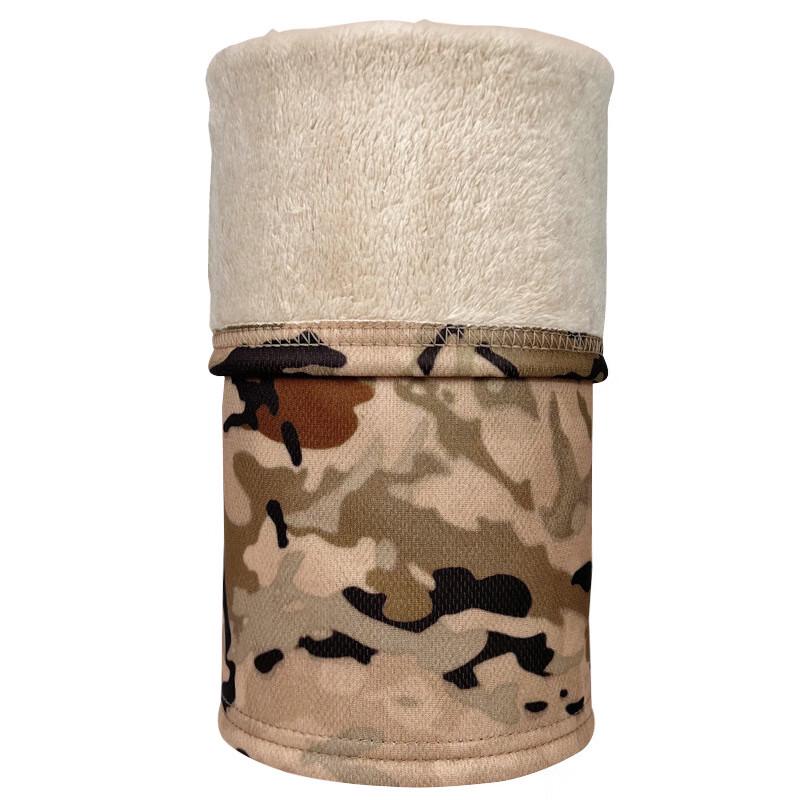 Зимний камуфляжный флисовый шарф-труба для шеи