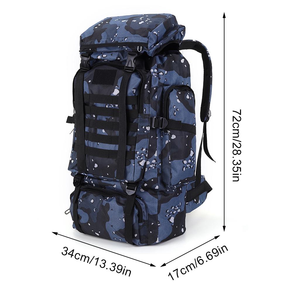 Outdoorový batoh 80L Pánský Velkokapacitní Cestovní Lehký Neformální Turistický batoh Sportovní Vodotěsný Cestovní Horolezecký batoh