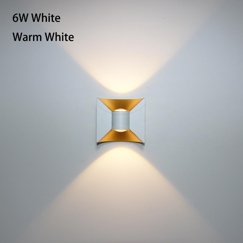 Modern 6W/12W LED Outdoor Wall Lamps Waterproof IP65 Aluminum Home Lighting Porch Garden Light Living Room Waterproof Wall Light