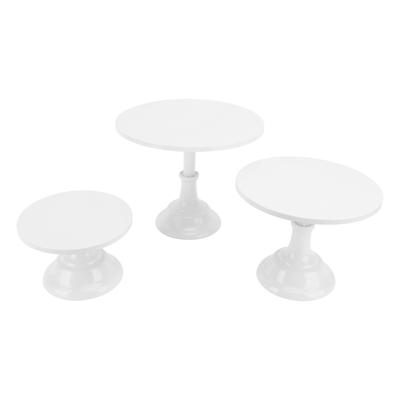 Set de 3 Soportes para Pasteles Estilo Europeo Soportes Metálicos para Pasteles para Fiesta de Niña Boda Cumpleaños Baby Shower