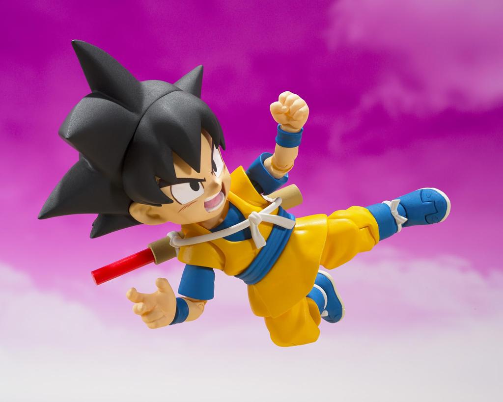 TAMASHII NATIONS Dragon Ball DAIMA Son Goku 70mm PVC ABC malovaná pohyblivá figurka SHFiguarts (Mini) -DAIMA – Přibližně. &