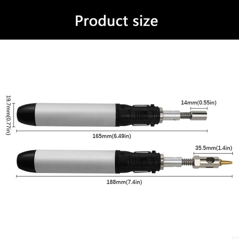 Professional Soldering Iron Set,Gas Soldering Iron, Cordless and Portable with Adjustable Soldering Temperature M4YD