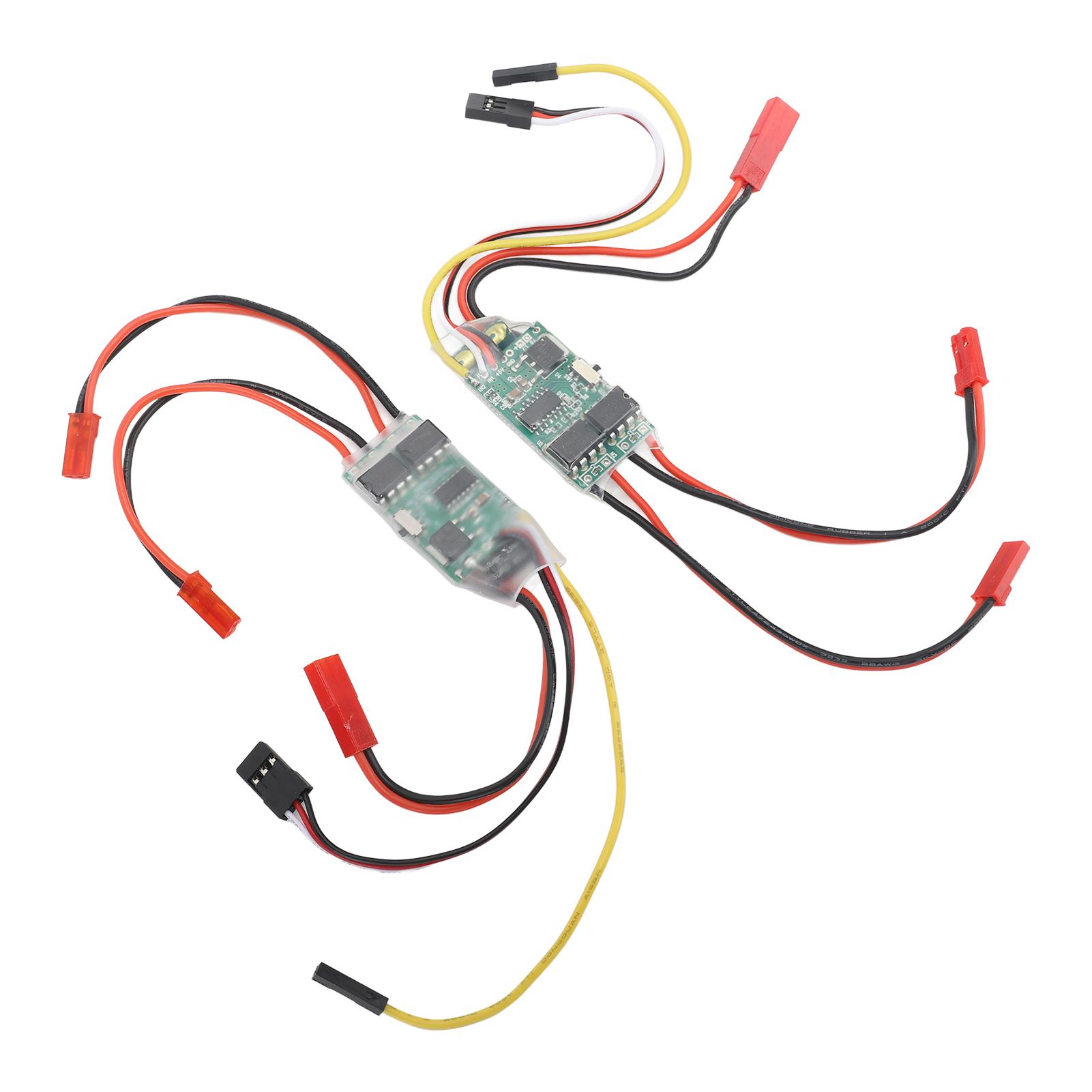 

2PCS Матовий ESC двосторонній двонаправлений водонепроникний 5A диференціальний електронний регулятор швидкості ESC