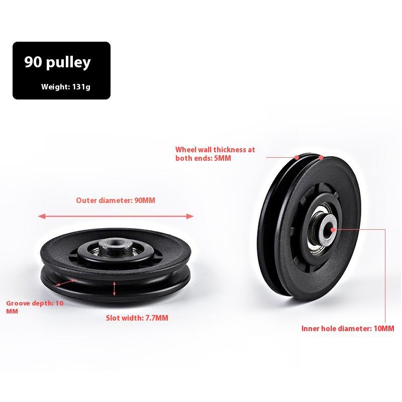 50-160Mm Universal Gym Bearing Pulley Nylon Bearing Pulley Wheel Cable Fitness Bearing Pulley Fitness Equipment