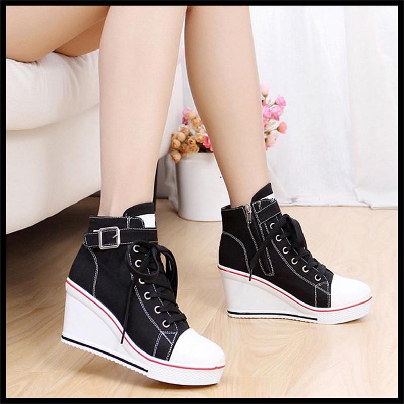 Zapatillas deportivas con cuña alta para mujer comprar a buen precio —  entrega gratuita, reseñas reales con fotos — Joom