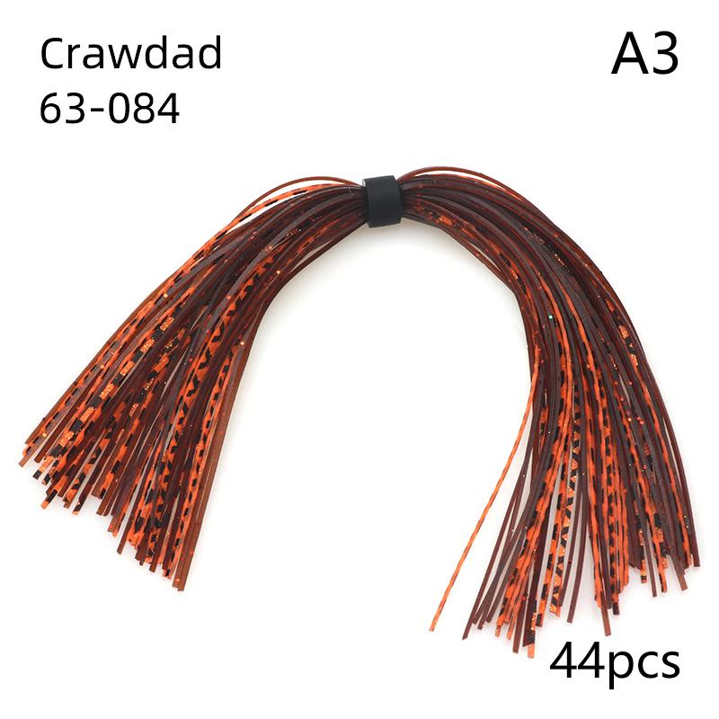 Silicone Skirts Fly Tying Material for Spinnerbait Long Tail Jig Lures Custom Fishing Bait Accessory