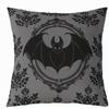 Home Decor Gothic Bat Pattern Decorative Pillow Covers Pattern Cushion Cover Suitable for Sofa Bedroom Car Pillow Cover