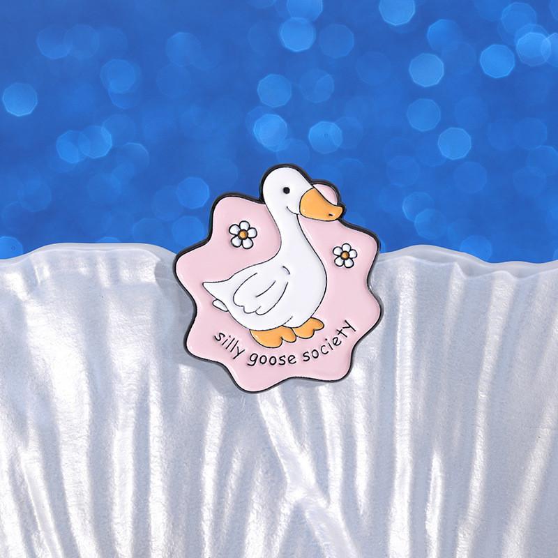 Charming Creative Cartoon Duck And Goose Brooch With Stunning Colors For All Styles