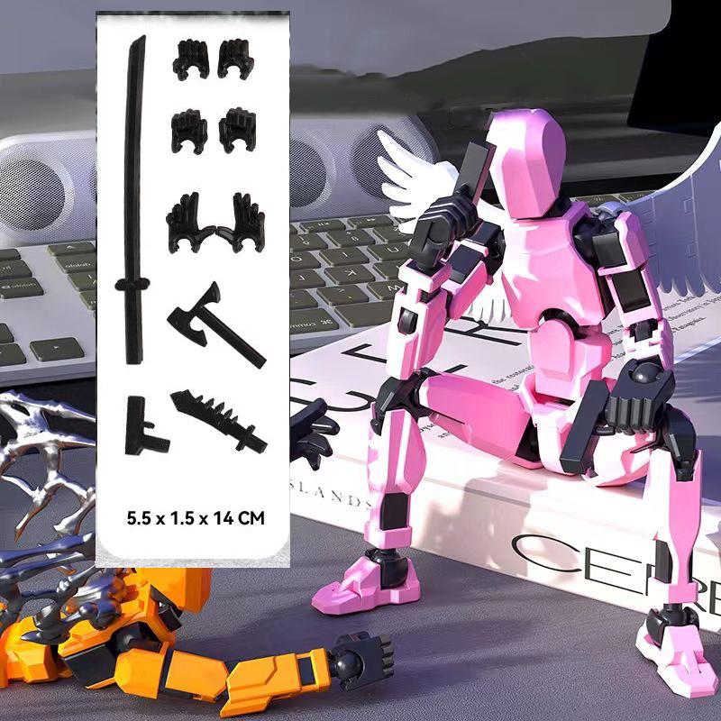 Robot Model Viacnásobne kĺbová Pohyblivá Bábika Figurína 3D Tlačená Postava Novinka hračky Akčná figúrka Transformujúce sa Hračky darčeky pre deti