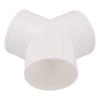 200mm/7,9in PVC Y-Form Lüftungskanalverteiler Vielseitige Kompatibilität Luftdichter Sitz Effizienter Lüftungskanalverteiler Flexibler Lüftungskanal
