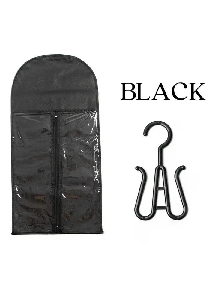 Plussign Wig Storage Bag With Hanger Holder Case Wigs Pouch Water Dust-Proof Organizer Protect For Professional Hair Extensions