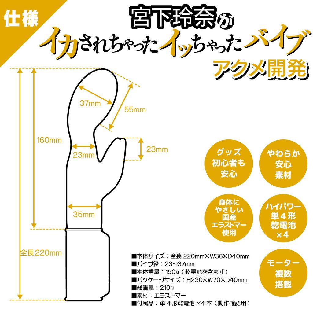 SSI JAPAN Reina Miyashita Signature Vibrator Orgasm Training Model Cordless AAA Battery Operated Adult Toy
