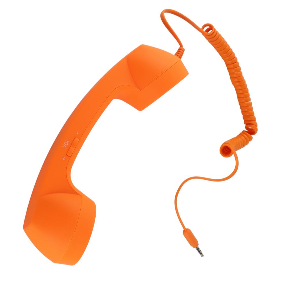 Cell Phone Handset USB C Radiation Proof Vintage Phone Handset with 3.5 Mm Socket for Smartphone