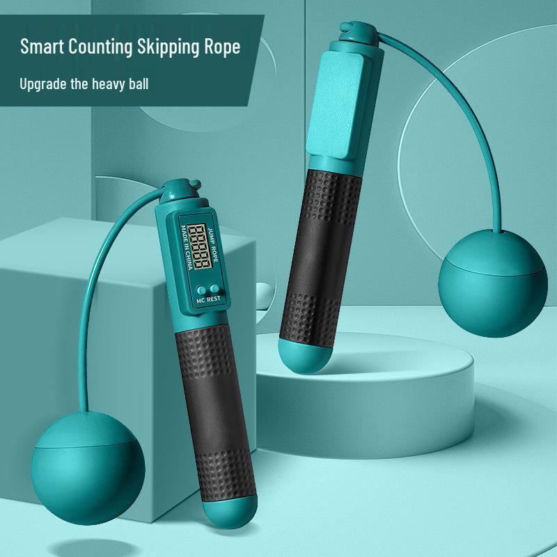 Weighted Cordless Jump Rope with Counting for Professional Aerobic Exercise & Fat Burning