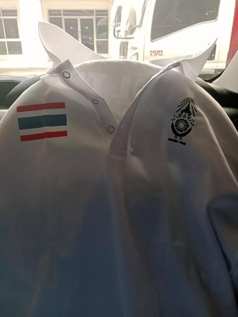 Polo Shirt Royal Thai Army Logo Badge Thailand Flag Short Sleeve Print Quick Dry Cotton Soldier Military Helicopter Chopper Unisex Men Women