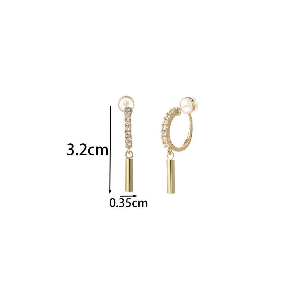 Geometric Square Earrings Without Piercing Earrings Simple Women for Mother's Day