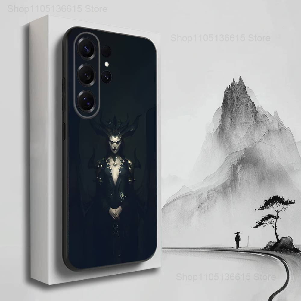 Game L-Lilith D-Diablos Phone Case For Samsung S25,S24,S23,S22,S21,S20,S10,S9,Ultra,Plus,Lite,FE,Soft Silicone Black Cover
