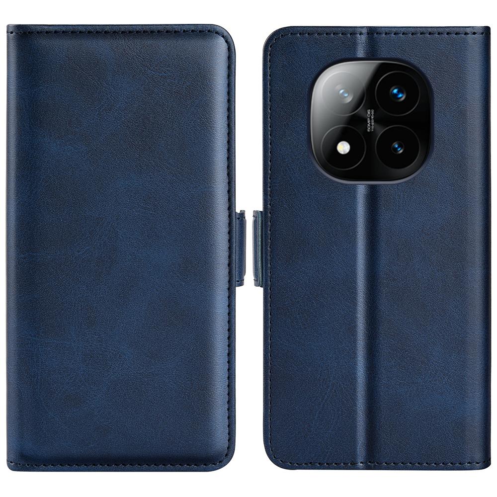 For Xiaomi Redmi Note 14 Pro+ 5G Stand Case Calf Texture Leather Wallet Phone Cover