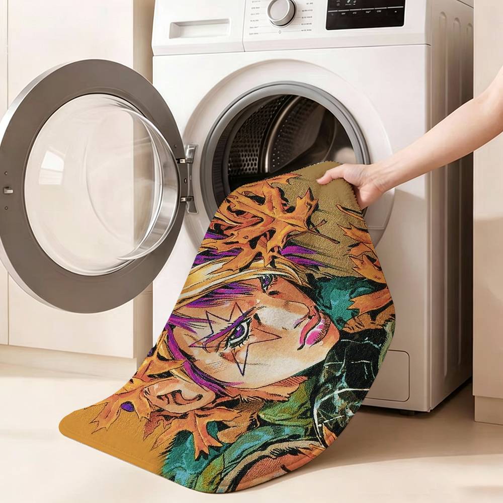 Jojo J-Jolyne Cujoh Anti‑Slip Floor Mat Short Plush Rug mat Soft Comfortable Machine Washable Home Decor