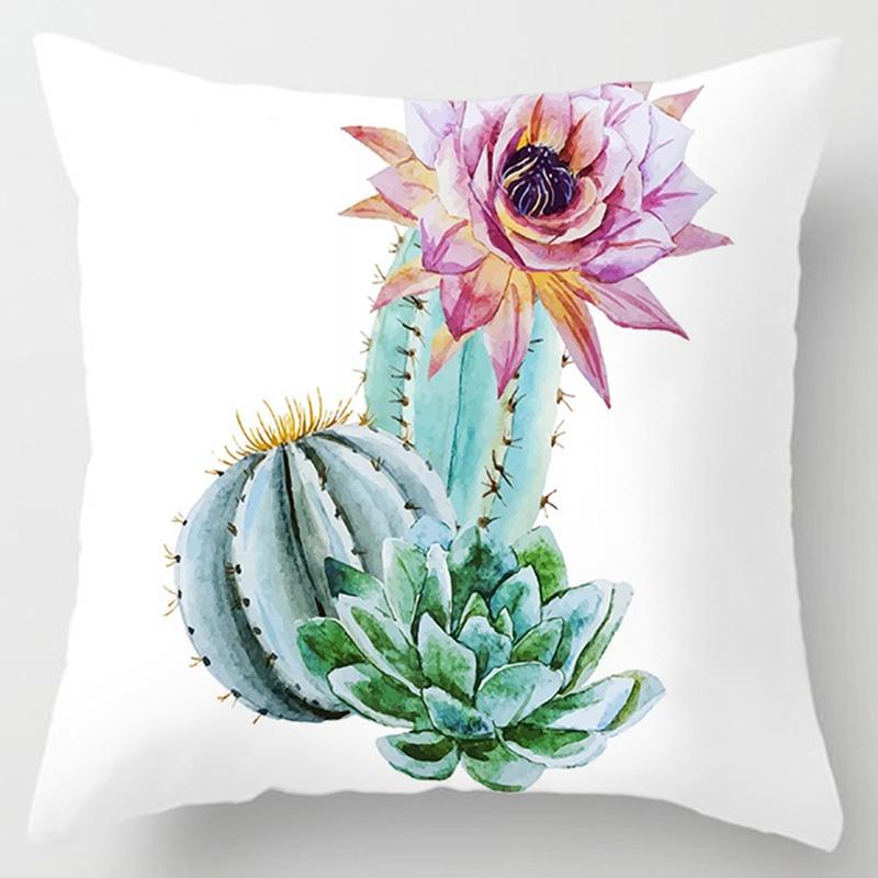 Flower Printing Series Pillow Gift Home Office Decoration Pillow Bedroom Sofa Car Cushion Cover