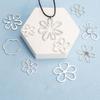 Elegant Irregular Flower Choker Necklace for Women Hollow Out Flower Beads