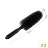 Automobile Cleaning Brush Short Handle Tire Brush Soft Fur Automobile Wheel Brush Automobile Truck Motorcycle Alloy Wheel Brush