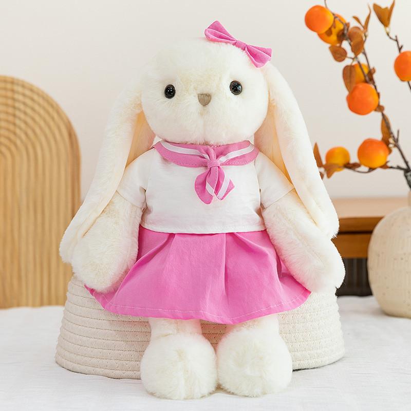 Cute Cartoon Bunny Plush Toy With Pp Cotton Filling For Kids Gift And Sleep Companion