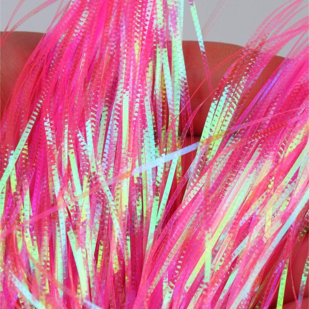 1mm Width Tying Flash Tinsel Fish Scale Gliss Glow Strands Corrugated Flash Strands Tying Minnow