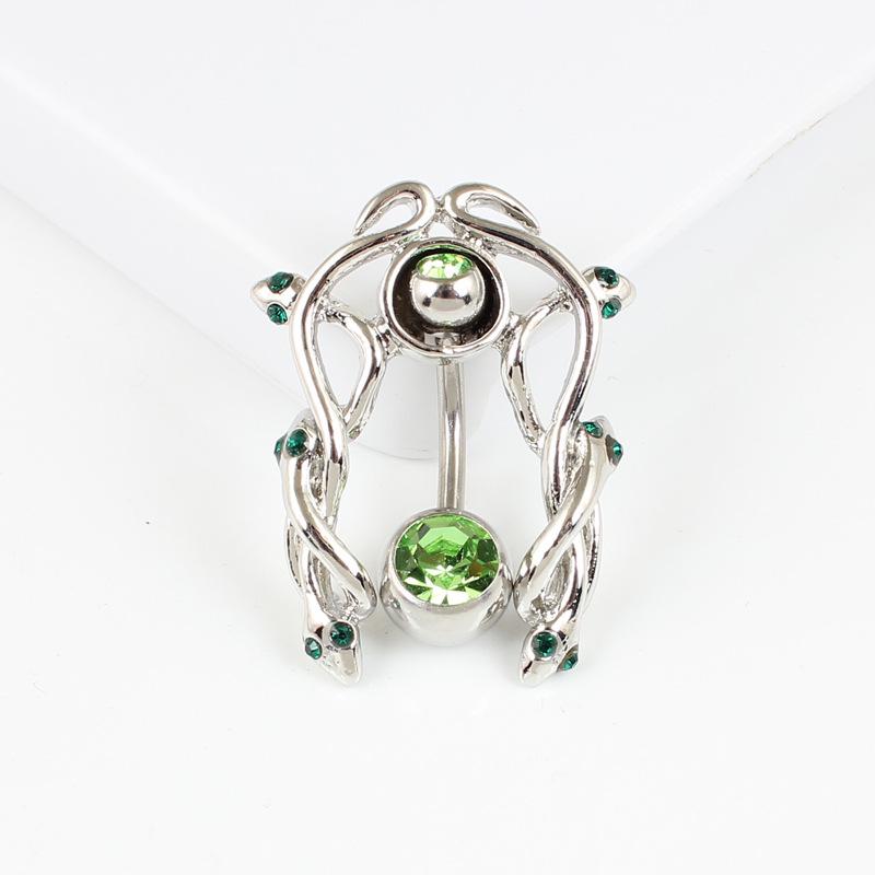 Hot Selling 316 Stainless Steel Snake Belly Button Ring Jewelry