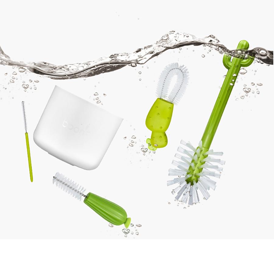 4-teiliges Multifunktions-Kaktus-Flaschenbürsten-Set Tassenbürste Flaschenreinigungsbürste Fleckenentfernerbürste Tassendeckelbürste