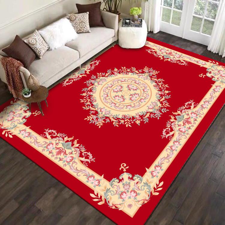 Chinese Style Living Room Carpet Sofa Coffee Table Carpet Bedroom Wear-resistant and Anti Slip Carpet