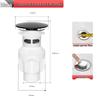 Press-Type Sink Drain Stopper with Ceramic Cover