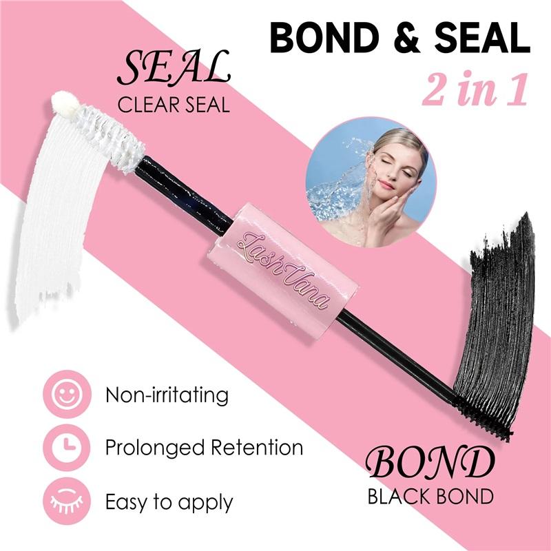 DIY sada prodlužování řas Řasy 200 KS Shluky Lash Bond and Seal Make-up Nástroje pro lepení řas Lepení Lepidlo Příslušenství