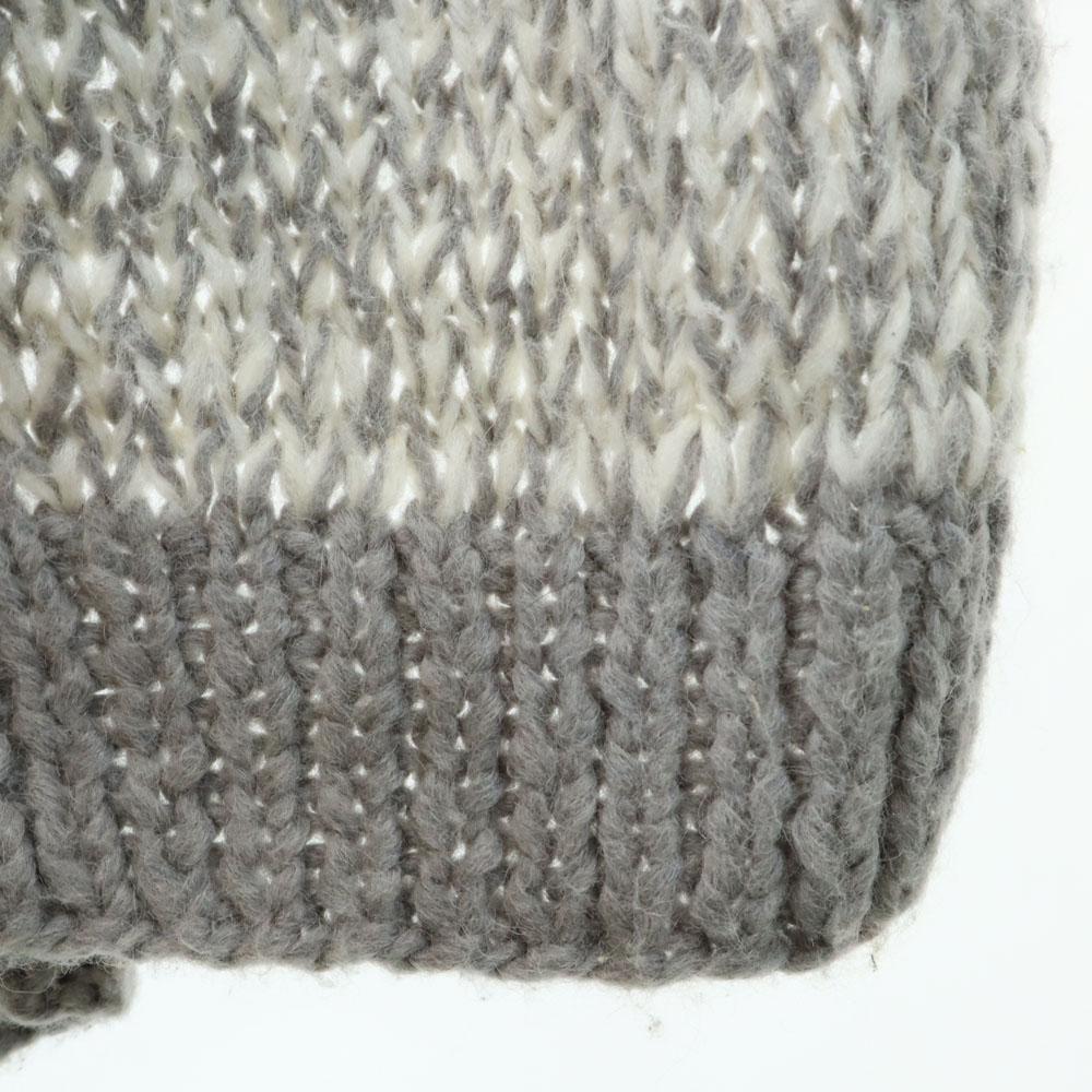 MM6 alpaca blend Short sleeve knit cardigan M gray Martin Margiela Men's Used