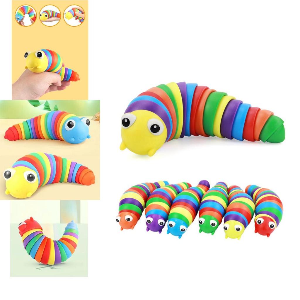 Colorful 3d Finger Slug Caterpillar Sensory Toy For Stress Relief And Anxiety Reduction