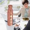 Pure Copper Water Bottle 950ml | Leak-Proof Ayurvedic Drinkware | Eco-Friendly Plain Copper Bottle 1000 ml (Pack of 1)