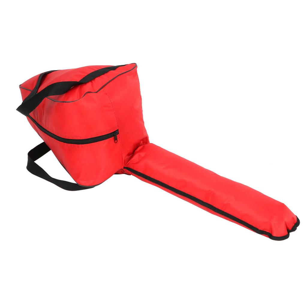 Chainsaw Carrying Bag Hvy Duty Waterproof Oxford Cloth Portable Bag for Lumberjack (Red)