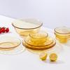 LOCK&LOCK Amber Glass Dinnerware Set - 8 Piece