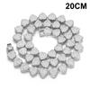 18-60Cm Hip Hop Heart Zircon Chain Bracelet Necklace Shiny   Rock Party Jewelry Gift
