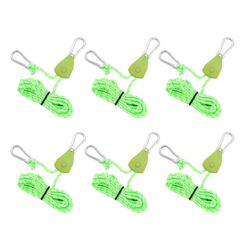 Tent Rope Lock Pulley Adjuster Fixed Buckle Rope Adjustable Ratchet Pulley Tent Stopper Tie Downs Rope Hanger Camping