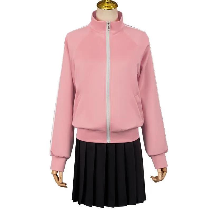 Anime Bocchi the Rock Gotou Hitori Cosplay Kostüm Yamada Ryou Rosa Mantel Rock JK Uniform Halloween Outfits