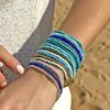 Beaded Bracelets Summer Beach Bohemia Hand Chains Handmade Colorful Seed Bead Stackable Bracelets Set for Women Elastic Stretch