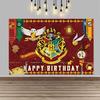 Magic Academy Theme Party Decoration Backdrop Harry Potter Kids Birthday Party Decor Banner Baby Baptismal Party Supplies