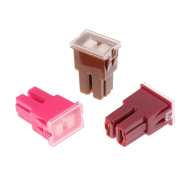 5Pcs Automobiles Fork Bolt Fuses 20-120A Square Car Fuse Box Waterproof Sockets Car Square Head Large Plug-In Fuses