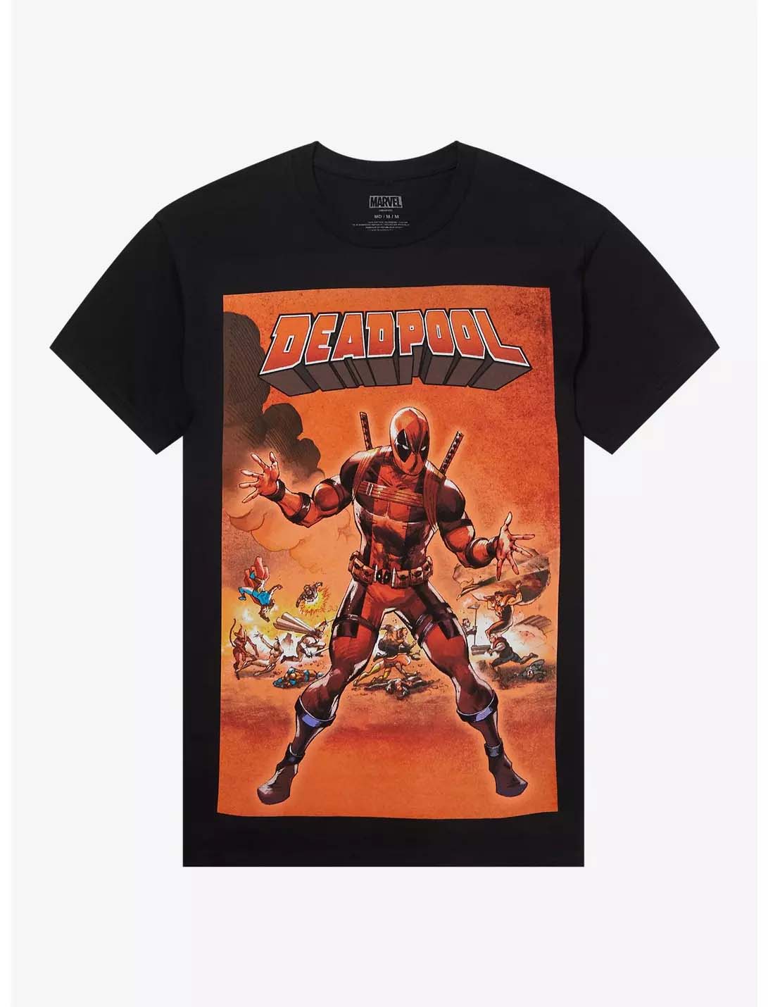 

2026 Новый Дэдпул Сорвиголова Возрождение Граффити Комикс Принт Футболка Унисекс Короткий Рукав Свободный Большой Размер Верх 4XL