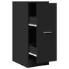 VidaXL Armoire d'apothicaire noir 30x41x77,5 cm bois d'ingénierie, coffre d'apothicaire, meuble d'apothicaire, coffre à 855152